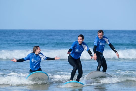 Surfing Spain in San Vicente is a lot of fun