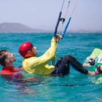 Kitesurfing should also be practiced directly in the water