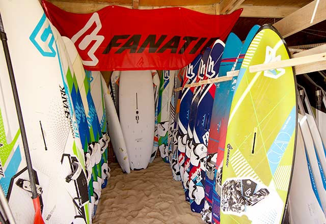 Best windsurfing equipment at Flag Beach Watersportscenter in Fuerteventura
