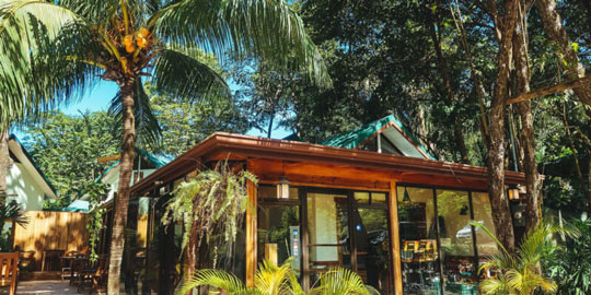 The Costa Rica surf hostel from the outside