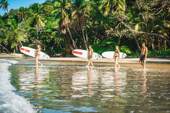 Learn to surf in the Costa Rica surf school week