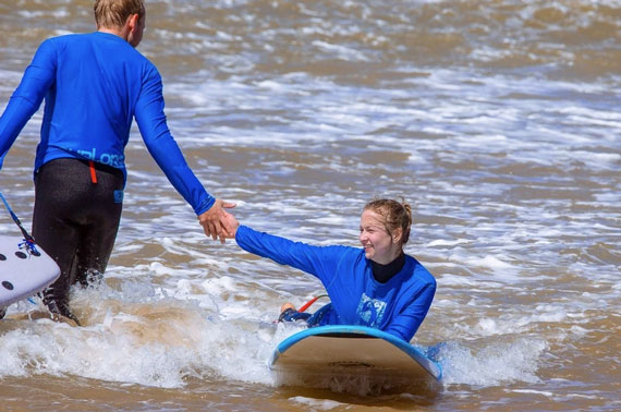 Learning to surf in Marocco perfect for beginners